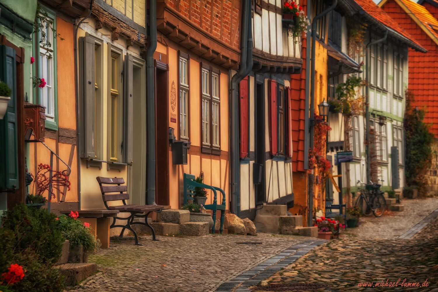 Die Altstadt von Quedlinburg am Schlossberg