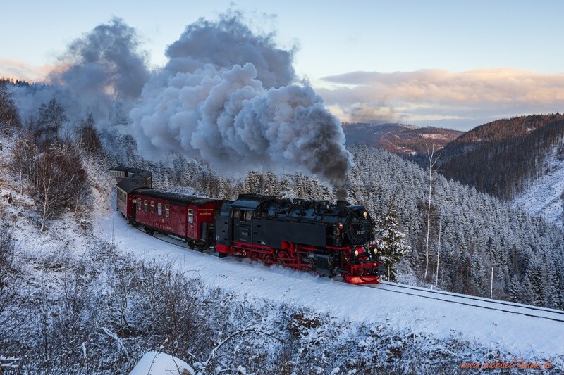 Die Brockenbahn im Winter
