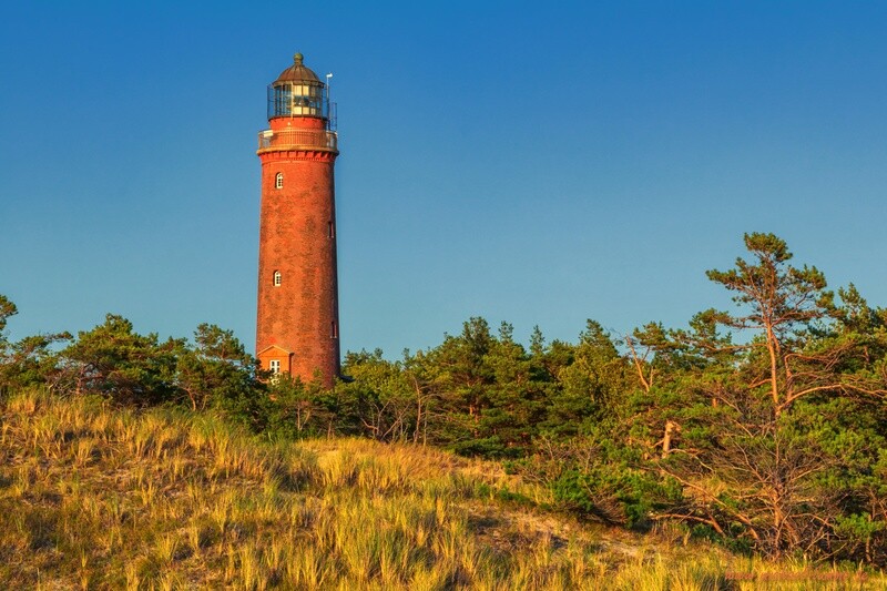 Der Leuchtturm am Darßer Ort am Weststrand
