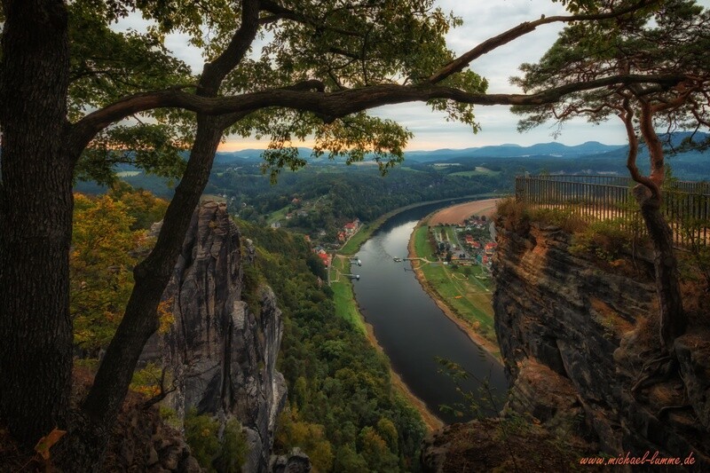 Die Aussichtsplattform an der Bastei