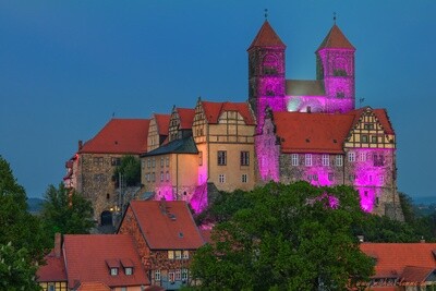Der Quedlinburger Schlossberg zum Sachsen-Anhalt Tag