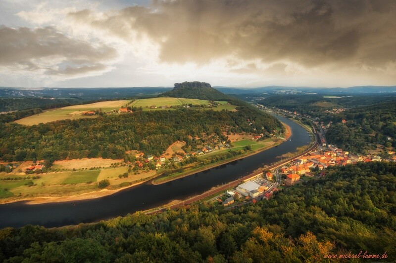Aussicht von der Festung Königstein