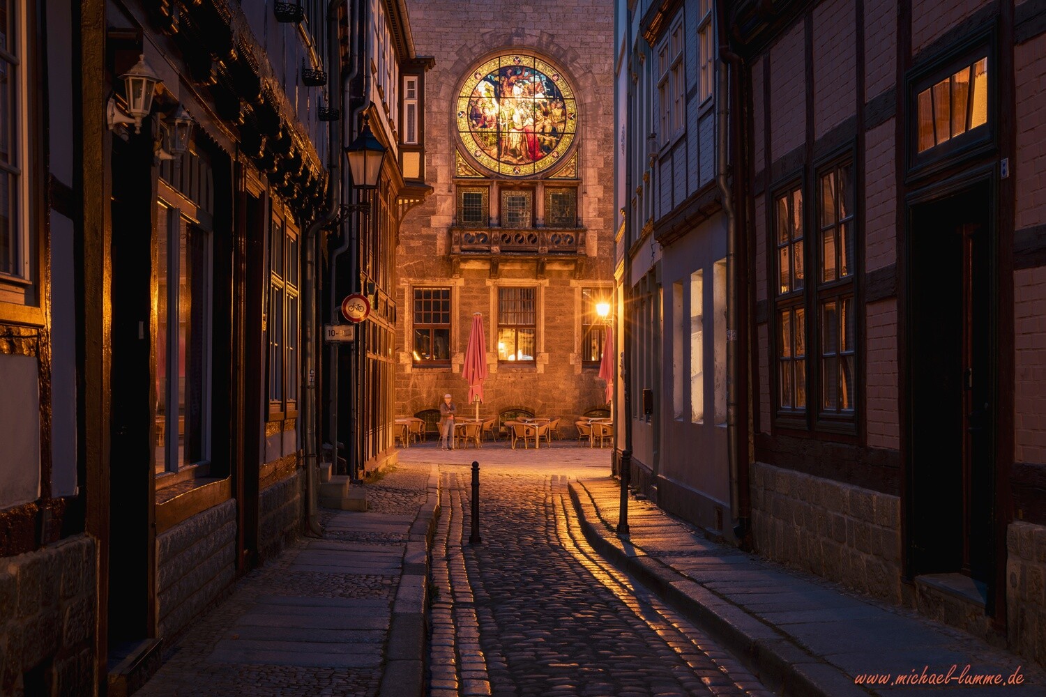 Am Rathaus von Quedlinburg