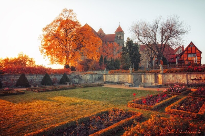 Die Schloßterrassen von Quedlinburg