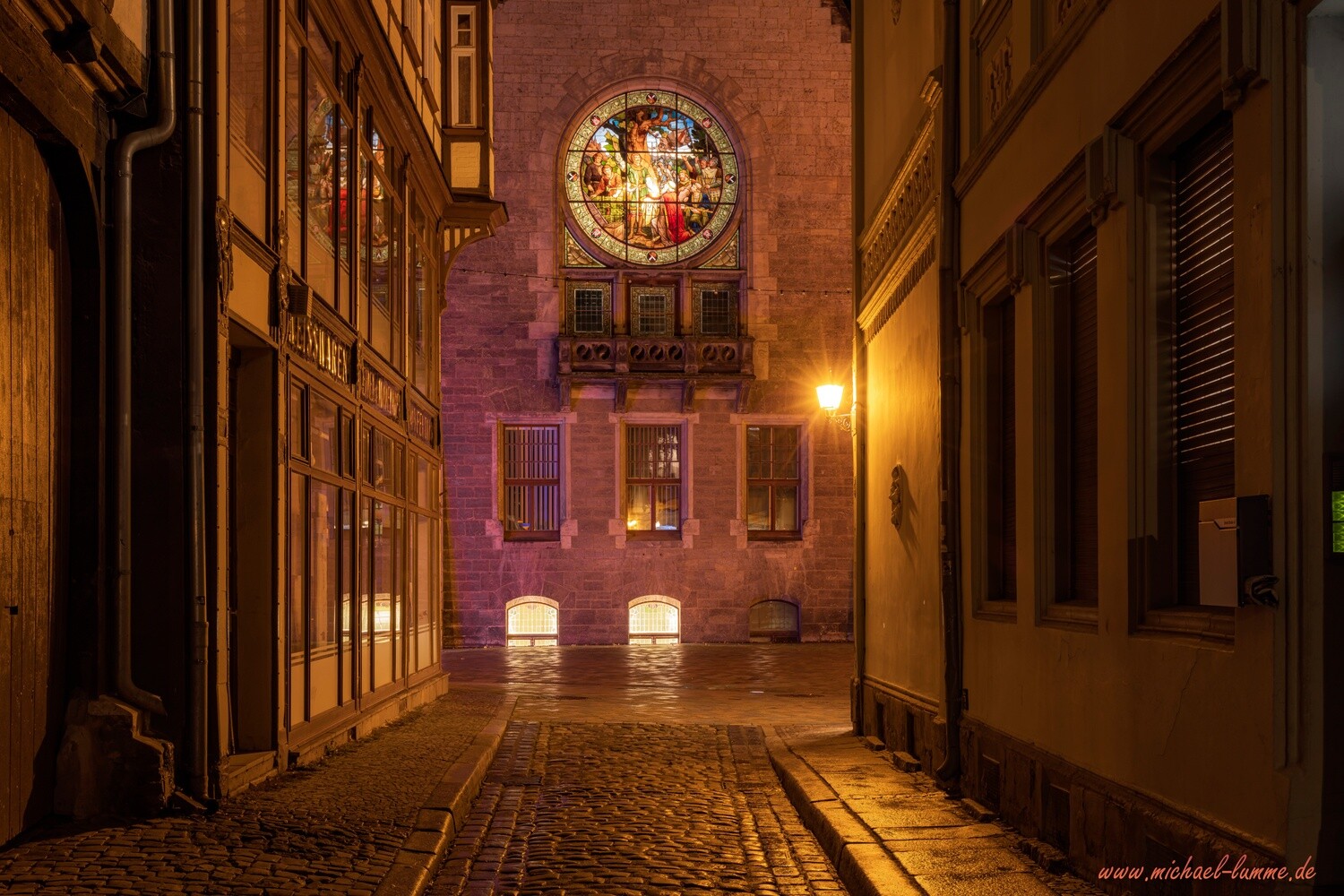 Am Rathaus von Quedlinburg