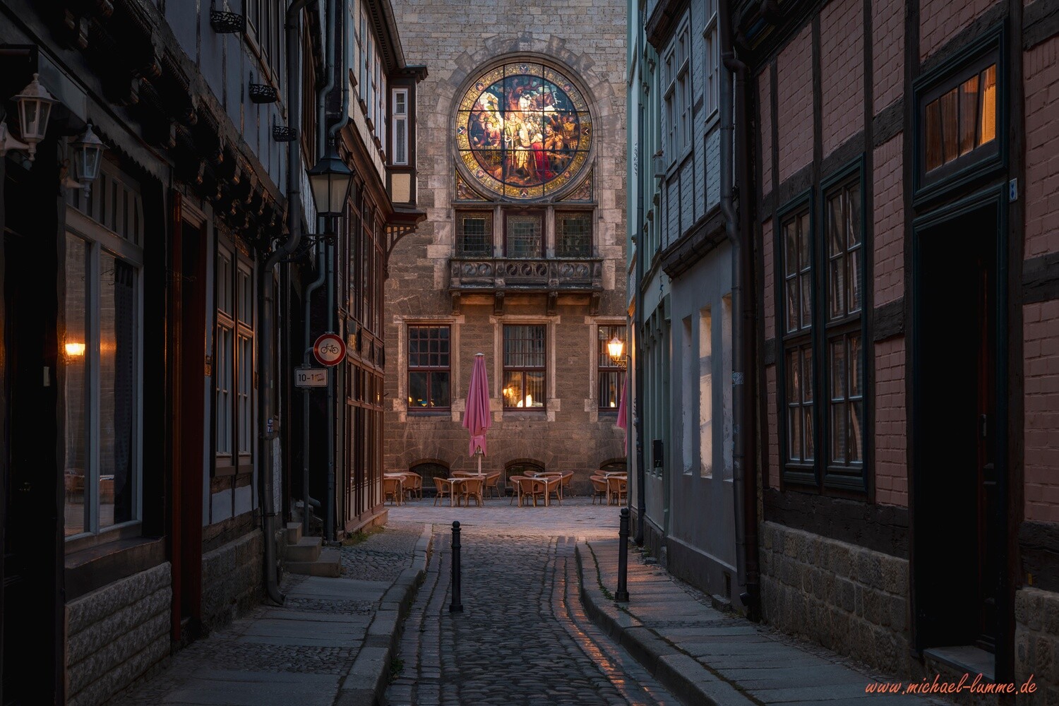 Am Rathaus von Quedlinburg