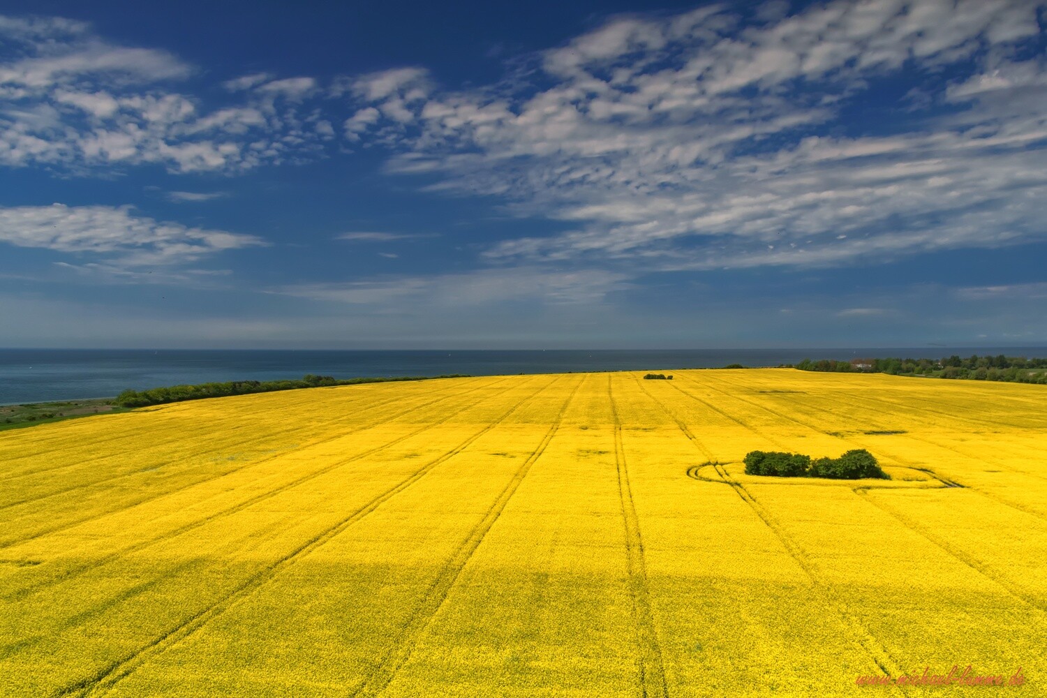 Aussicht vom Leuchtturm Flügge auf Fehmarn