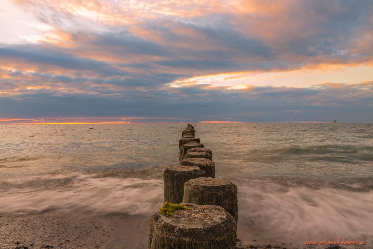 Sonnenuntergang am Strand von Nienhagen