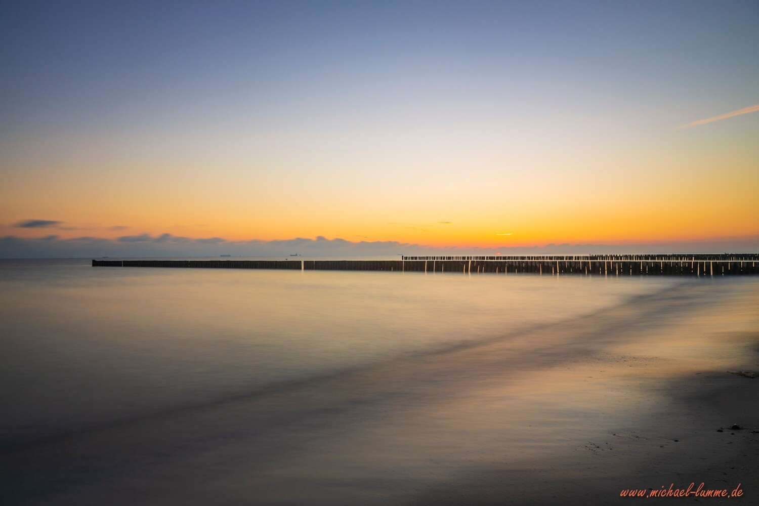 Sonnenaufgang am Strand von Nienhagen