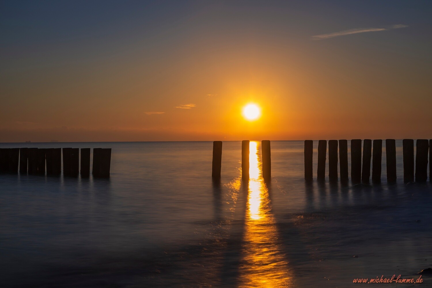 Sonnenaufgang am Strand von Nienhagen