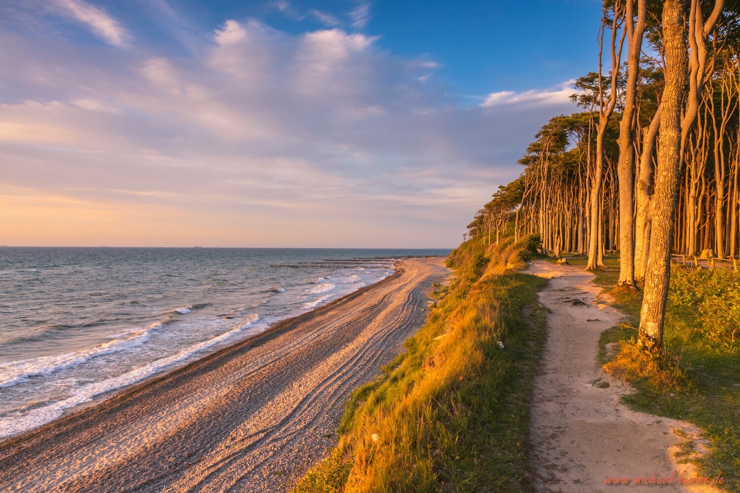 Sonnenuntergang am Strand von Nienhagen