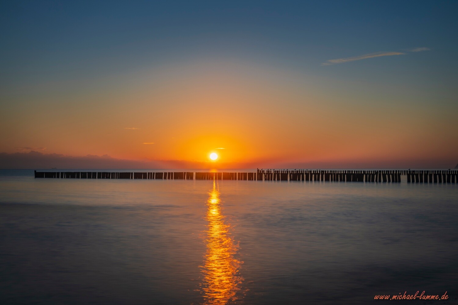 Sonnenaufgang am Strand von Nienhagen