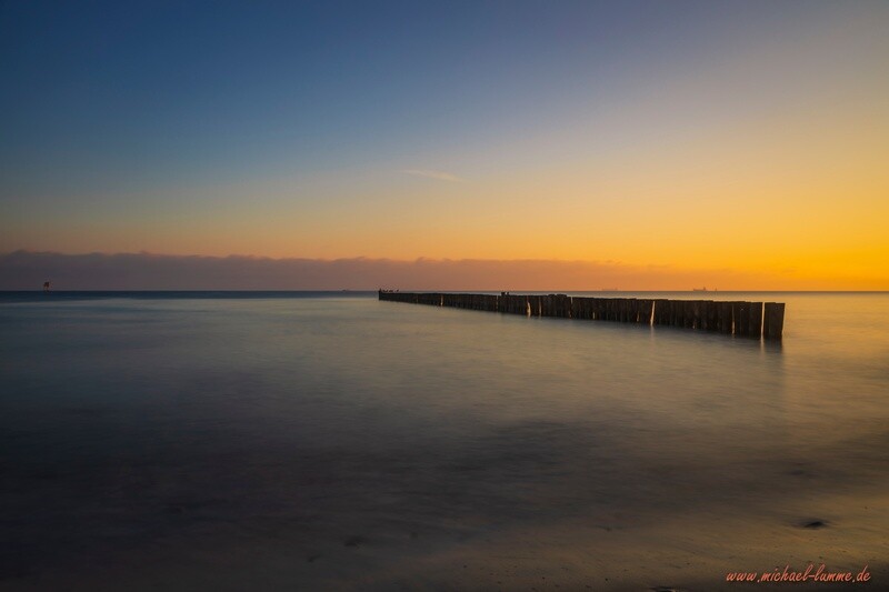 Sonnenaufgang am Strand von Nienhagen