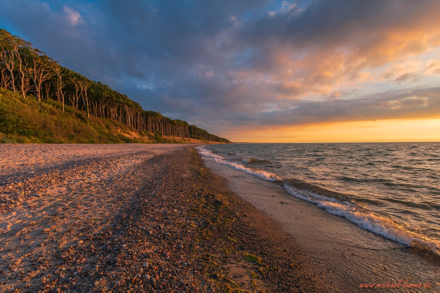 Sonnenuntergang am Strand von Nienhagen
