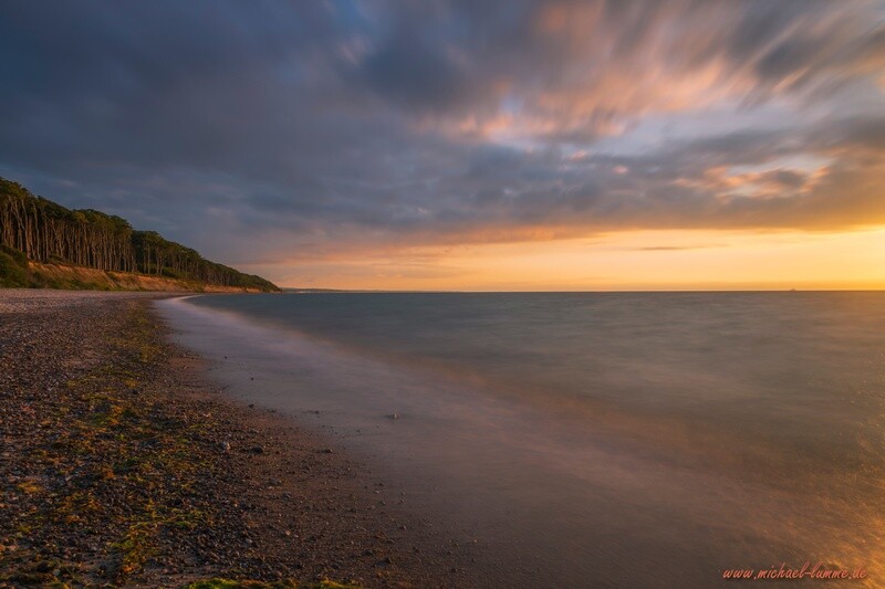 Sonnenuntergang am Strand von Nienhagen