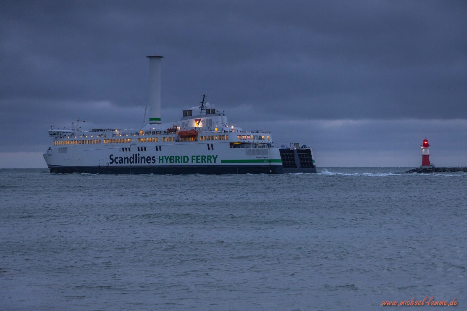 Am Morgen in Warnemünde