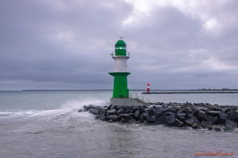 Die Leuchttürme von Warnemünde