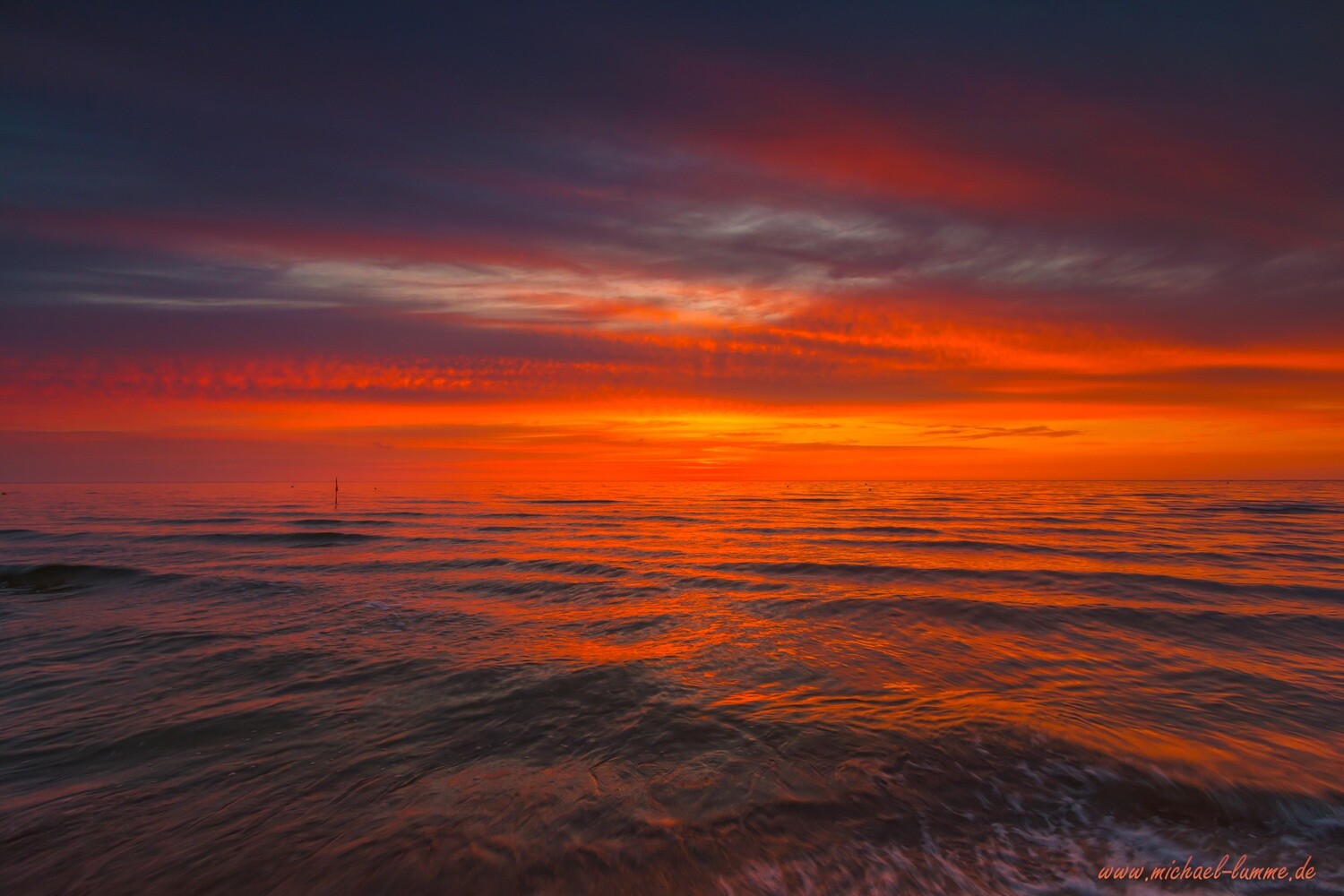 Sonnenaufgang am Fischerstrand Baabe