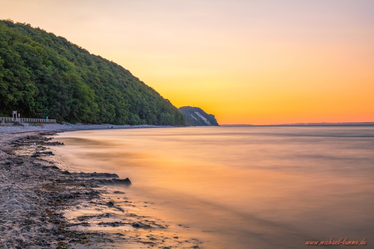 Sonnenuntergang am Strand von Sellin
