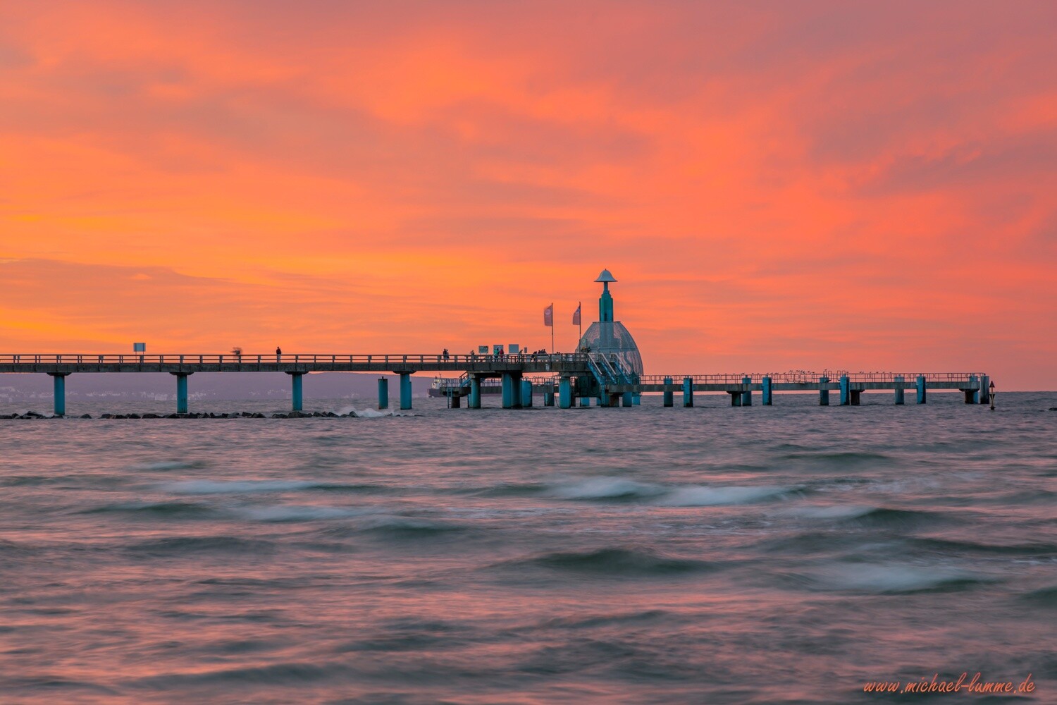 Sonnenuntergang am Strand von Sellin