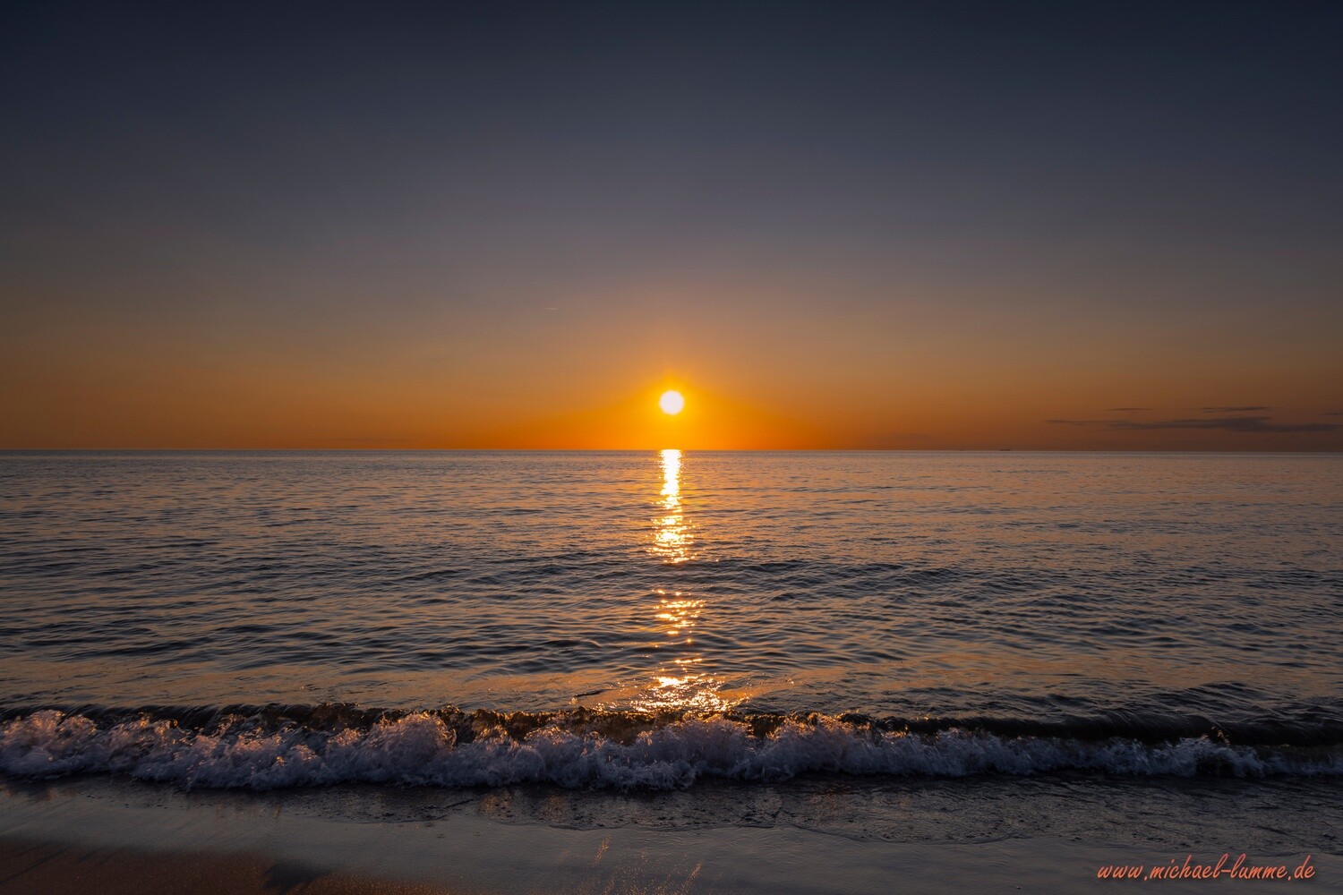 Sonnenuntergang am Weststrand