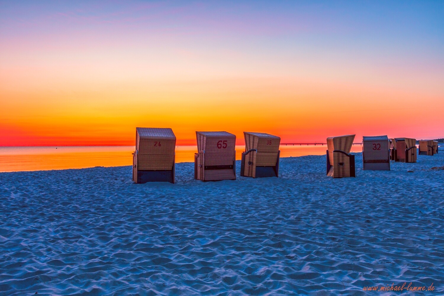 Sonnenaufgang am Strand von Prerow