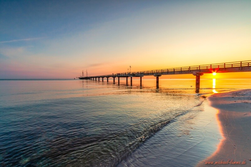 Sonnenaufgang am Strand von Prerow