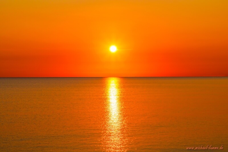 Sonnenaufgang am Strand von Prerow