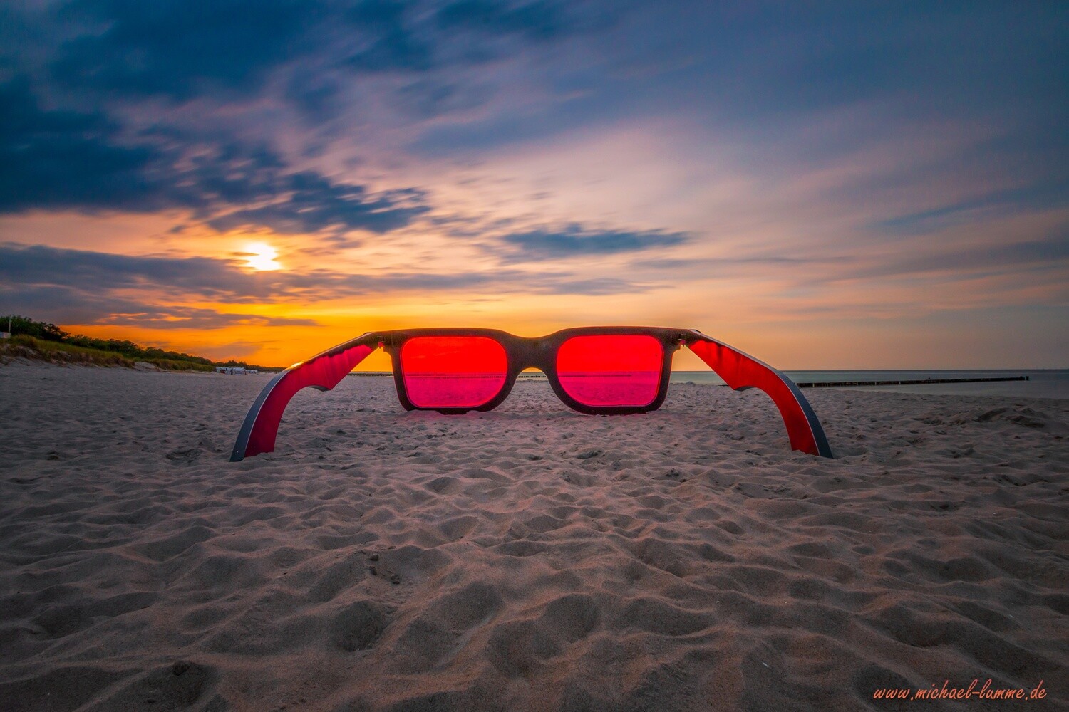 Sonnenuntergang am Strand von Zingst