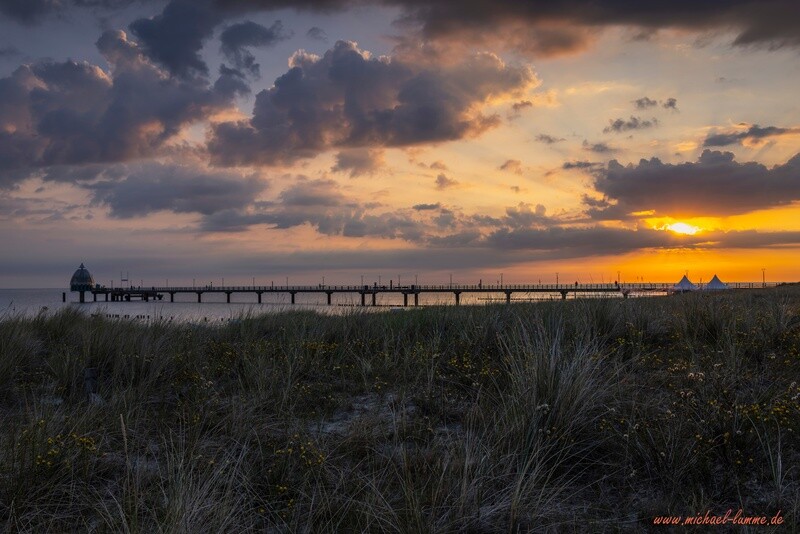 Sonnenaufgang am Strand von Zingst