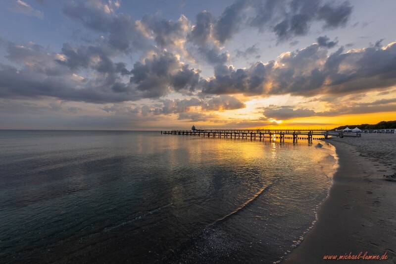 Sonnenaufgang am Strand von Zingst