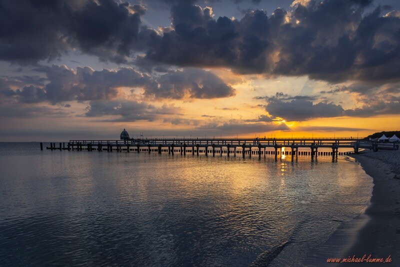 Sonnenaufgang am Strand von Zingst