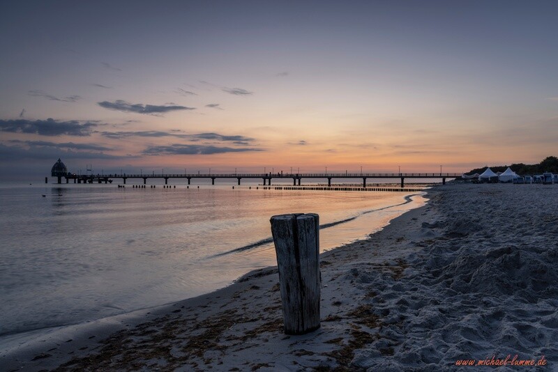 Sonnenaufgang am Strand von Zingst