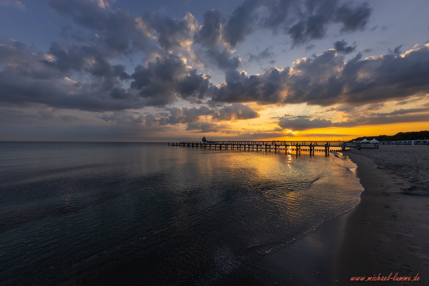Sonnenaufgang am Strand von Zingst