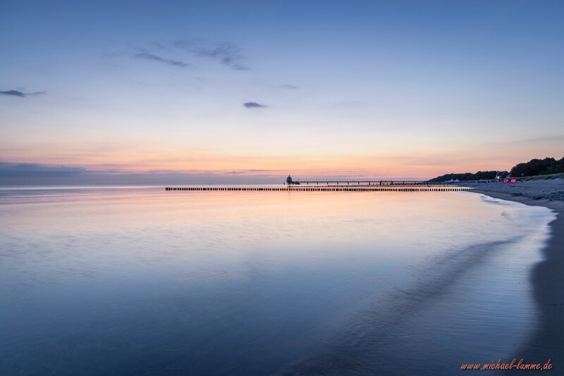 Sonnenaufgang am Strand von Zingst