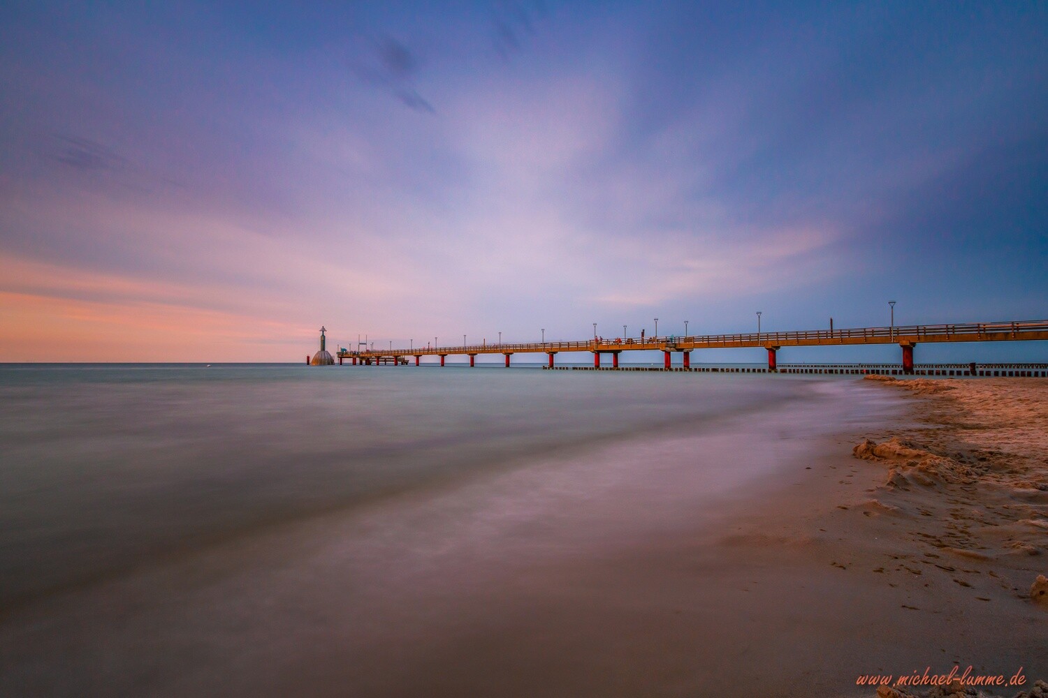 Sonnenuntergang am Strand von Zingst