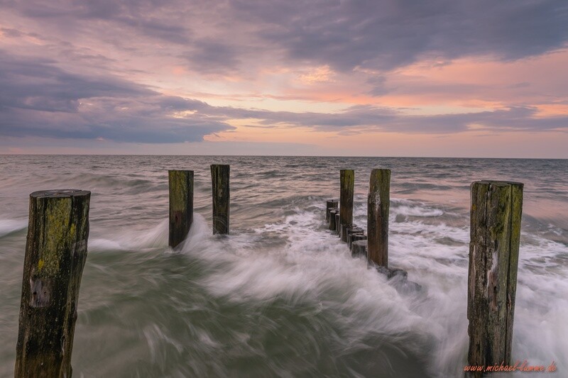 Sonnenuntergang am Strand von Zingst