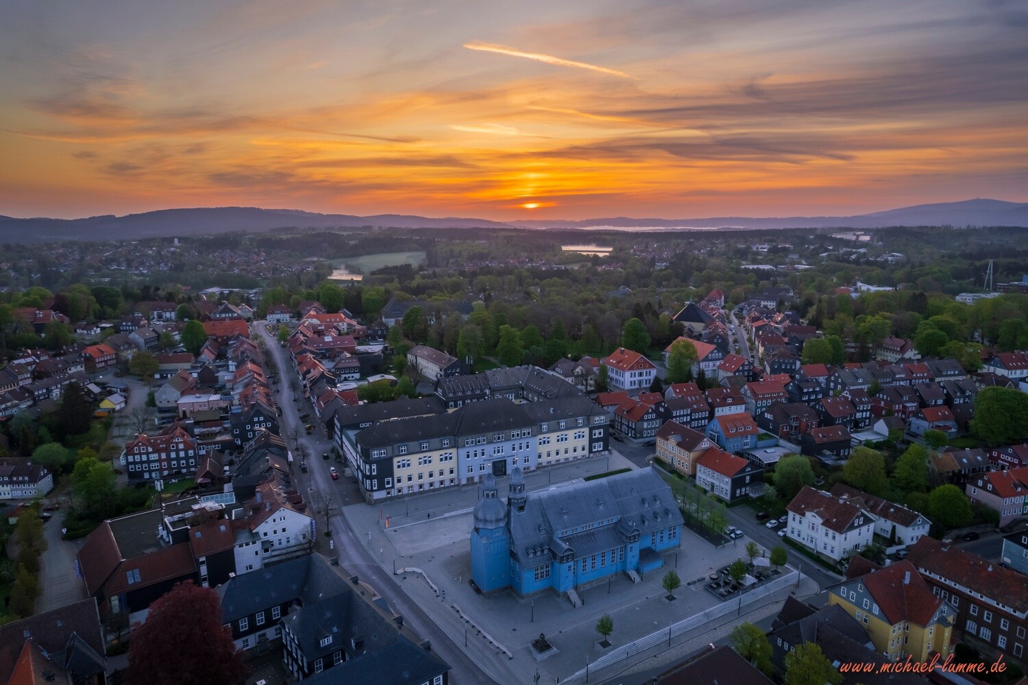 Clausthal-Zellerfeld von Oben