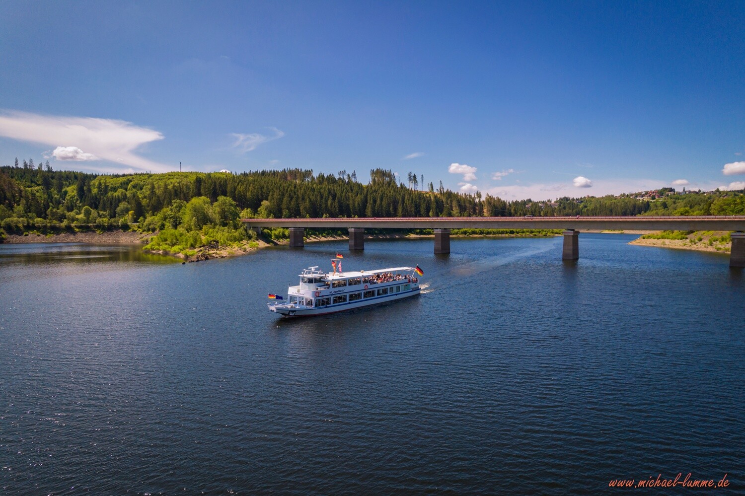 Die Okertalsperre von Oben