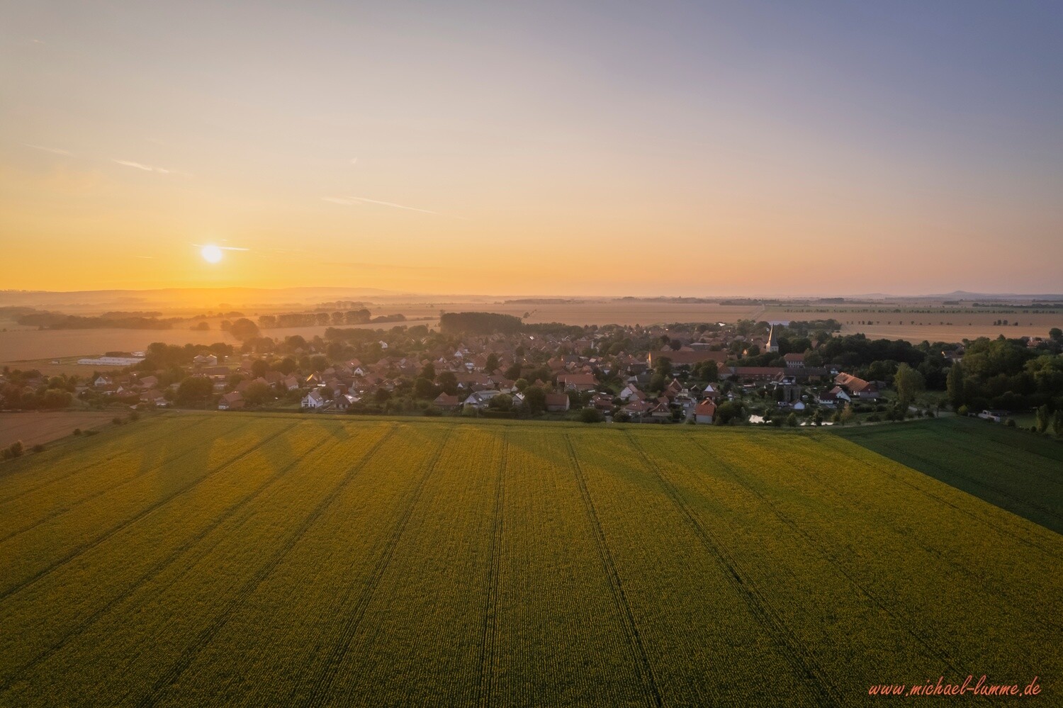Sonnenaufgang bei Langeln