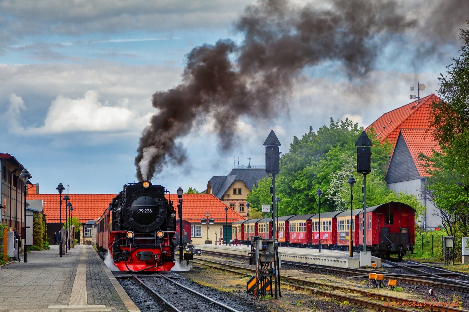 Die Brockenbahn im Hauptbahnhof Wernigerode