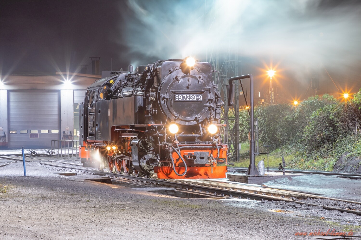 Die Brockenbahn im Hauptbahnhof Wernigerode