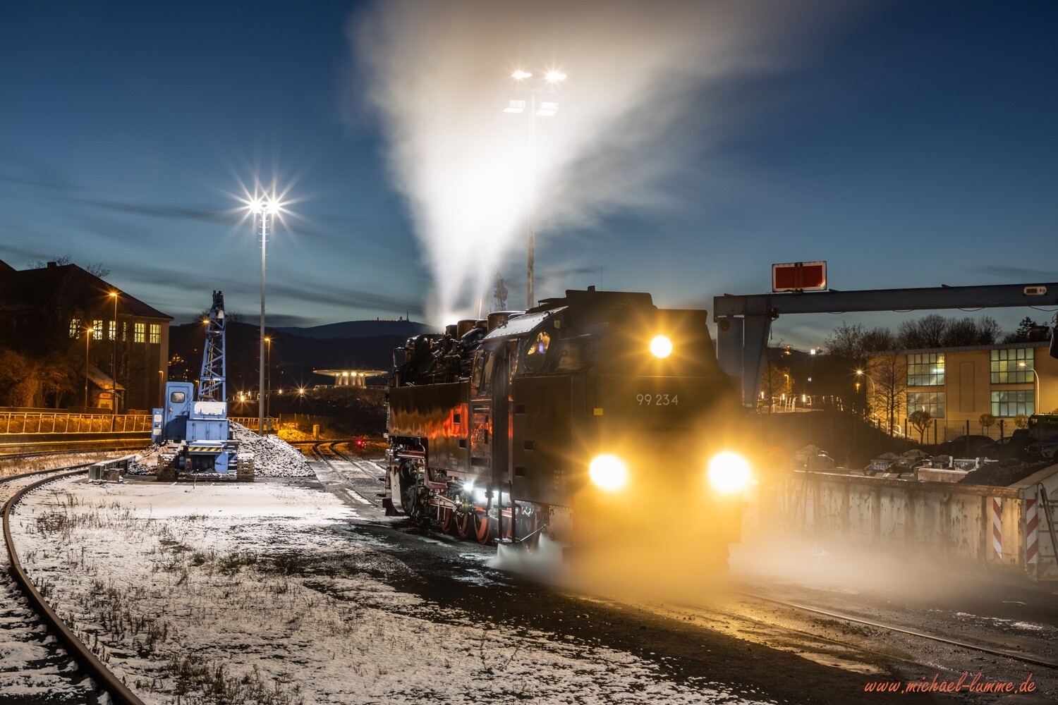 Die Brockenbahn im Hauptbahnhof Wernigerode