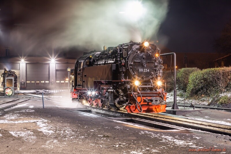 Die Brockenbahn im Hauptbahnhof Wernigerode