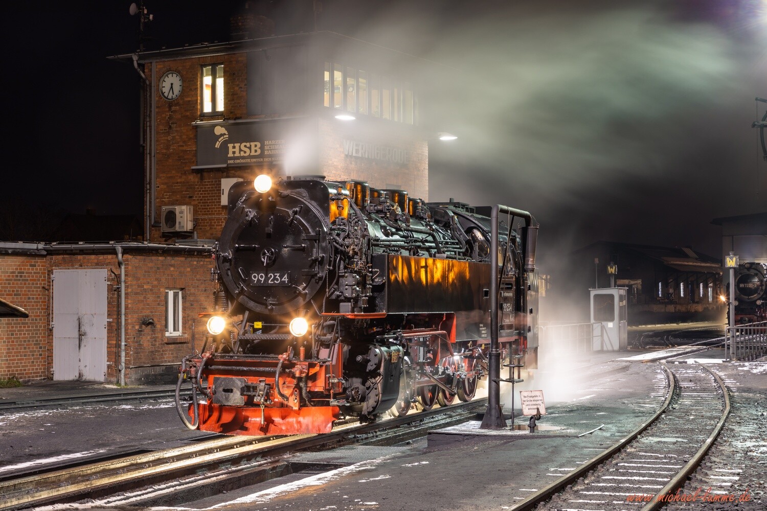 Die Brockenbahn im Hauptbahnhof Wernigerode