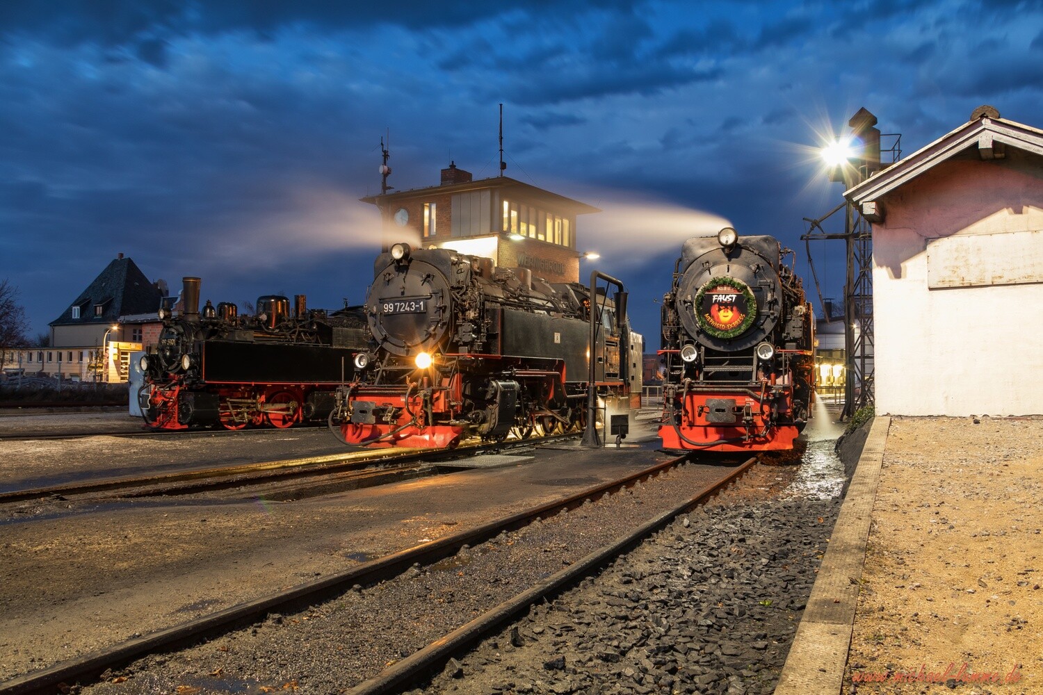 Die Brockenbahn im Hauptbahnhof Wernigerode