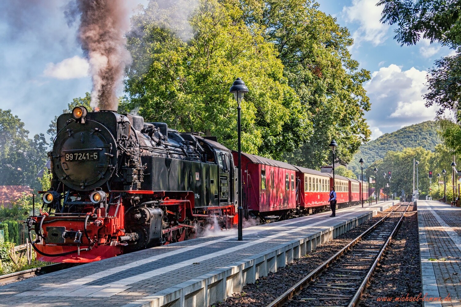 Die Brockenbahn im Bahnhof Hasserode