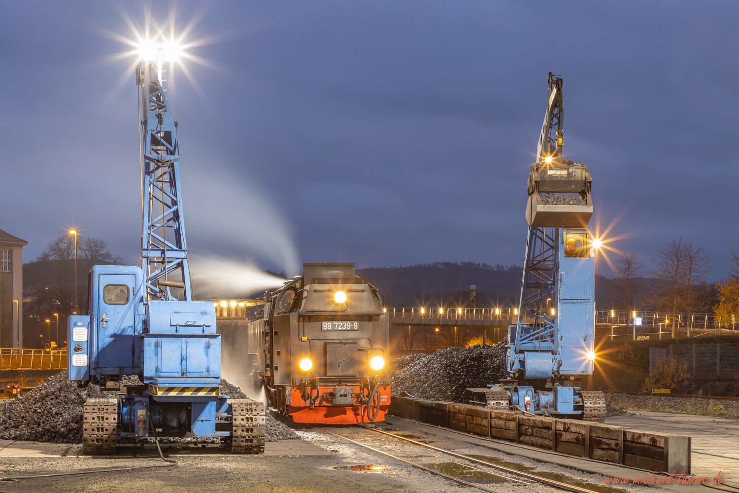 Die Brockenbahn im Hauptbahnhof Wernigerode