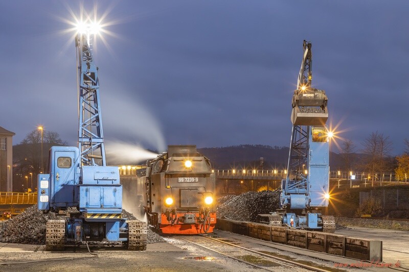 Die Brockenbahn im Hauptbahnhof Wernigerode