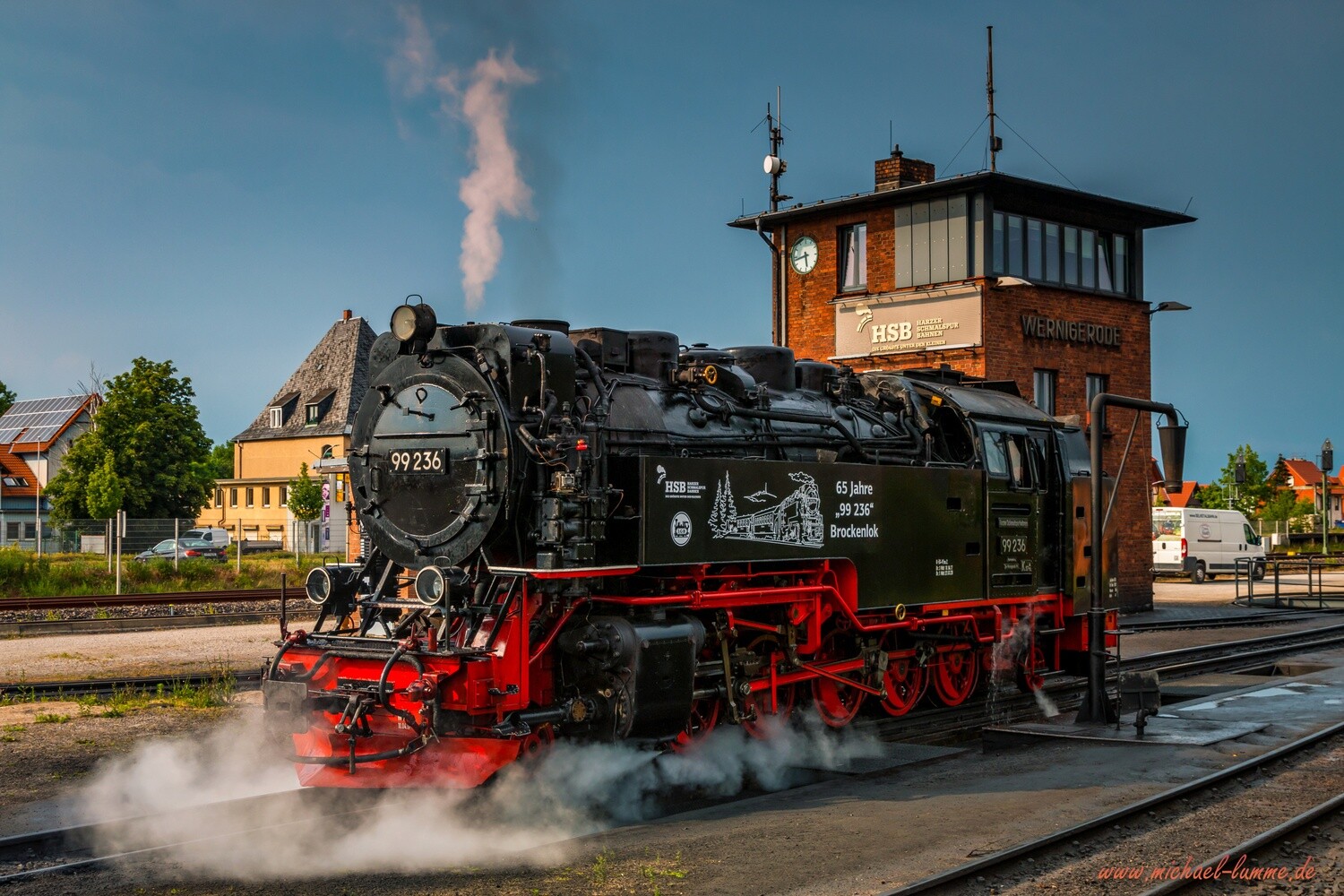 Die Brockenbahn im Hauptbahnhof Wernigerode